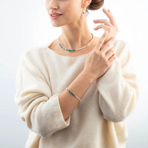 1126/10-0605 cdl geocube&pearls verde acqua collan