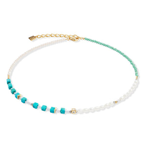 1126/10-0605 cdl geocube&pearls verde acqua collan