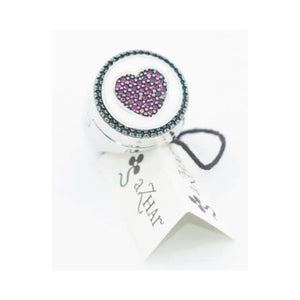 157C-WR ANELLO ARGENTO CON CUORE CON LETTERE M&C