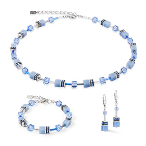 4020/10-0717 cdl geocube blu collana argento