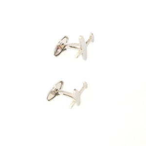 Gemelli con Aeroplani in Acciaio Inox