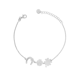 BR3SOGGBCCR BRACCIALE BIANCO COCC CAVAL QUAD