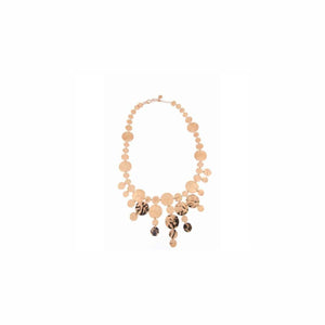 CLMTMAXI COLLANA ARGENTO 925 DISCHI CASCATA