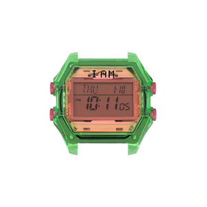 IAM-007-1450 IAM LADY TRASNP GREEN CASE + PINK GLA