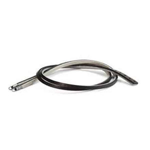 TLEBR-00033 BRACCIALE CUOIO NERO/GRIGIO CM 45