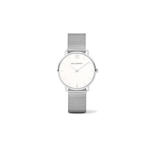 PH-M-S-W-4S WATCH MERMAID LINE WHITE SAND SS MESH