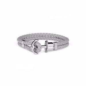PH-PH-L-S-GR-XS ANCHOR BRACELET PHREP SILVER GREY