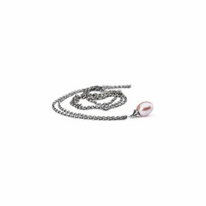 TAGFA-00049 COLLANA FANTASIA CON CON PERLA ROSA 60