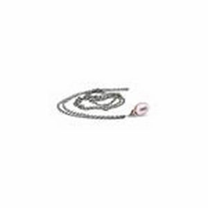 TAGFA-00053 COLLANA FANTASIA CON PERLA ROSA CM.100