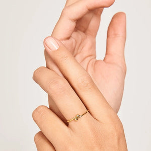 AN01-132-14 PDP BLACK ESSENTIA GOLD RING MIS 14