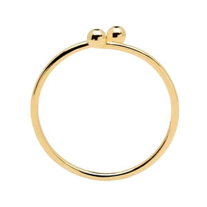 AN01-132-14 PDP BLACK ESSENTIA GOLD RING MIS 14