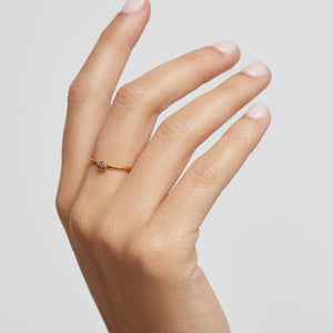AN01-183-12 PDP BLOSSOM DAISY GOLD RING