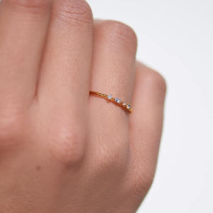 AN01-193-12 ATELIER MIDNIGHT BLUE GOLD RING MIS 12