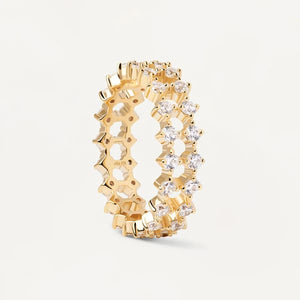 an01-882-12 Slim dumbo gold ring mis 12