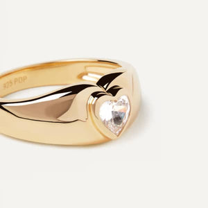 an01-902-14 Bright heart gold ring mis 14