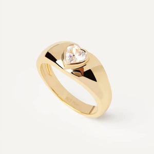 an01-902-14 Bright heart gold ring mis 14