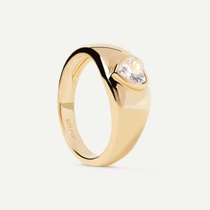 an01-902-14 Bright heart gold ring mis 14