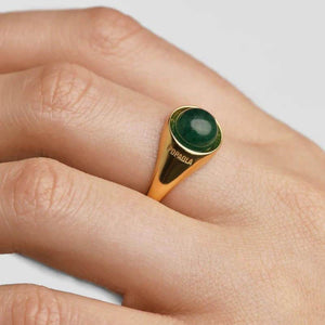 Anello avventurina verde