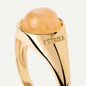 Anello avventurina giallo