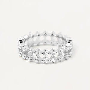 an02-882-16 Slim dumbo silver ring mis 16