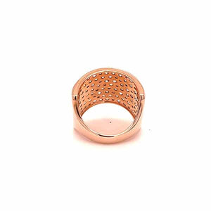 Anello a fascia in oro rosa