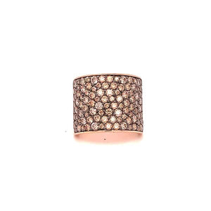 Anello a fascia in oro rosa