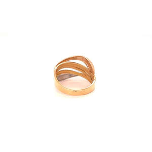 Anello fascia 3 ori 18 kt