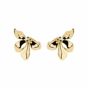 AR01-190-U BLOSSOM FLEUR GOLD EARRINGS