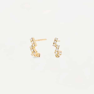 ar01-590-u The zipper gold earrings