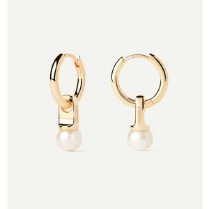 ar01-c25-u orecchini argento dorato la perla hoops