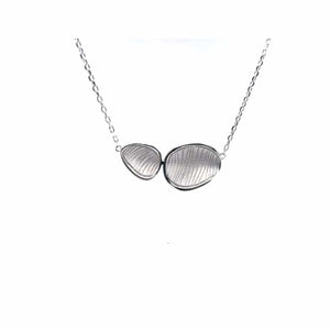 B235GC catenina in argento con ciondoli