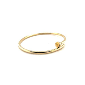 Bracciale oro 18kt rigido forma chiodo