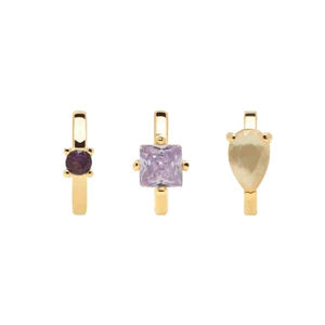 BU01-015-U PDP CAVALIER PIEDRAS EARRINGS 3PZ