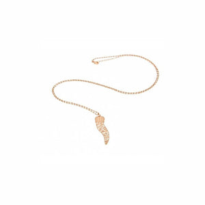 CL016CR COLLANA CON CORNO ARGENTO 925