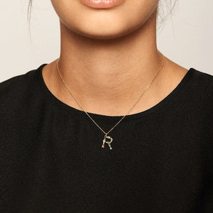 CO01-113-U I AM R GOLD NECKLACE
