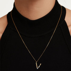CO01-117-U PDP IAM V GOLD NECKLACE