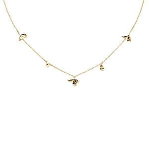 CO01-163-U BLOSSOM JASMINE GOLD NECKLACE