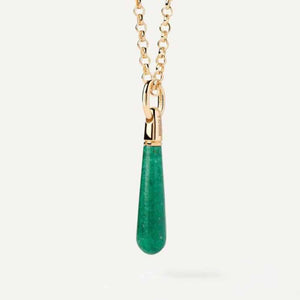 co01-786-u ciondolo avventurina  verde large drop