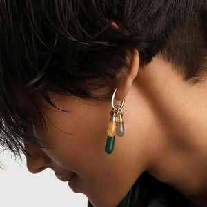 co01-786-u ciondolo avventurina  verde large drop