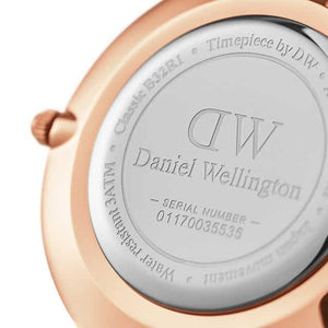 DW00100360 PETITE ROSEWATER ROSE GOLD 36MM