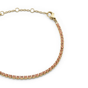 dw00401110 Dw Classic Tennis Bracelet Apricot Gold