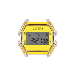 IAM-023 IAM MEDIUM TRANSPARENT CASE - NEON YELLOW