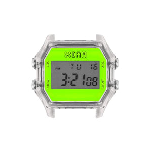 IAM-123 IAM LARGE TRANSPARENT CASE - NEON GREEN
