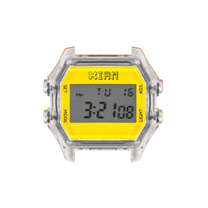 IAM-124 IAM LARGE TRANSPARENT CASE - NEON YELLOW