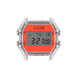 IAM-125 IAM LARGE TRANSPARENT CASE NEON ORANGE