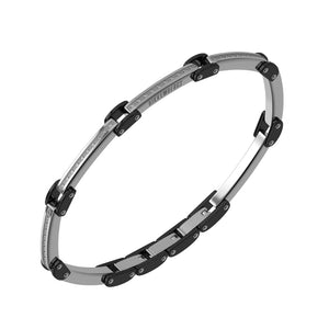 perb22wb Bracciale in acciaio e diamanti