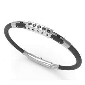 perb29bw Bracciale performance in caucciù