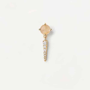 pg01-719-u Yoki rutile quartz single earring