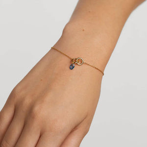 pu01-774-u bracciale in argento dorato blue lily