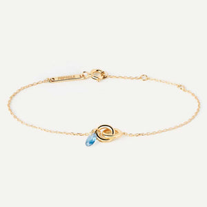 pu01-774-u bracciale in argento dorato blue lily